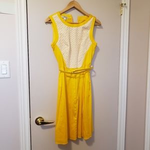 Size 6 belted lace dress